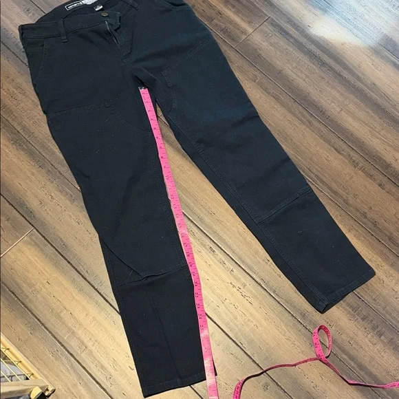 Carhartt Black Work Jacket with Gold Logo Patch - Picture 6 of 7